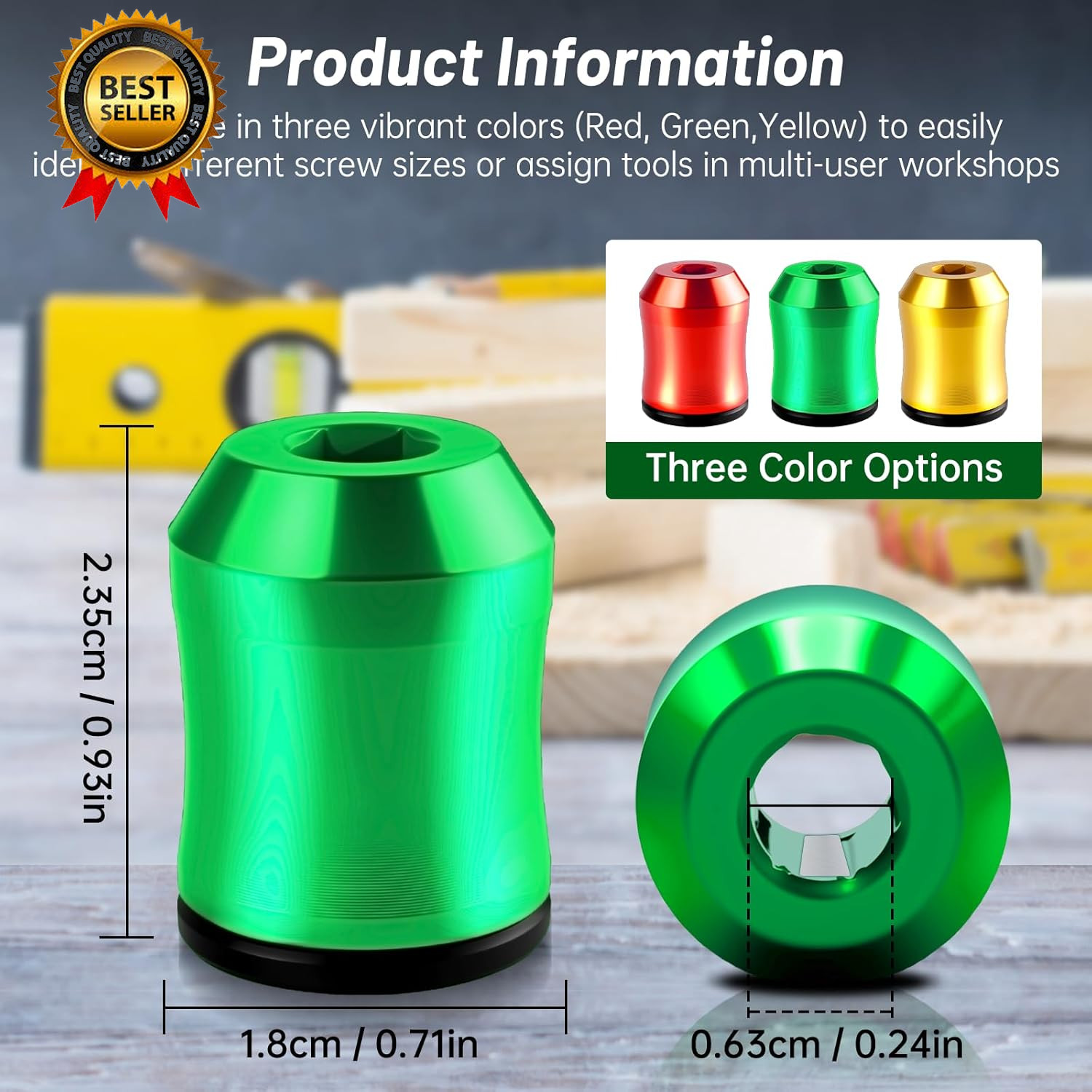3PCS Magnetic Screw Holder,Strong Screwdriver Head Magnetic Ring,Universal Remov