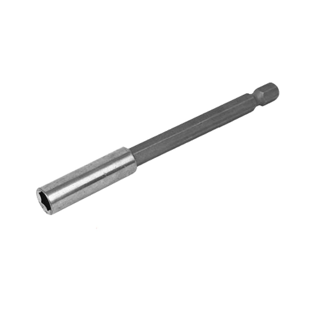 1/4″ Hex Shank Metal Magnetic 6.5mm Socket Nut Driver Gray 100mm New