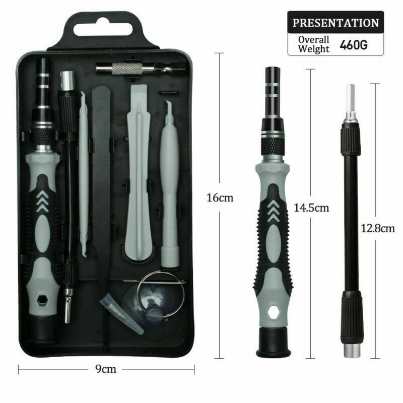 117pc Precision Screwdriver Set Jeweler Phillips Flat Head Magnetic Tips Hobby