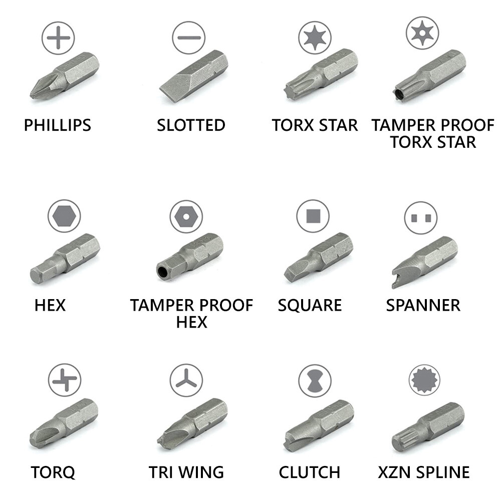 Superior Steel BS208S 208-Piece Screwdriver Security Bit Set