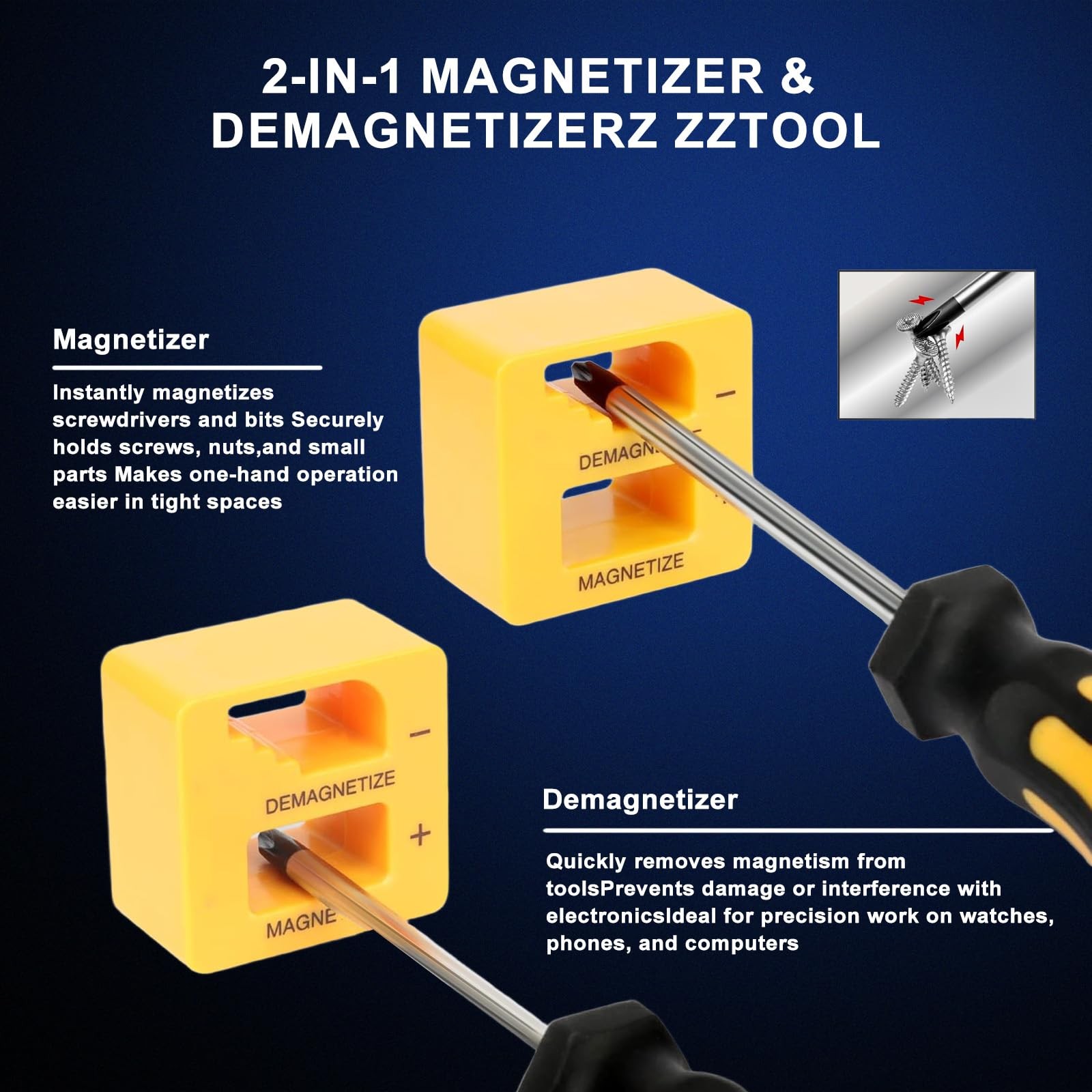 Magnetic Screwdriver Set with Case, All-in-One Repair Tool Kit for Everyday H…