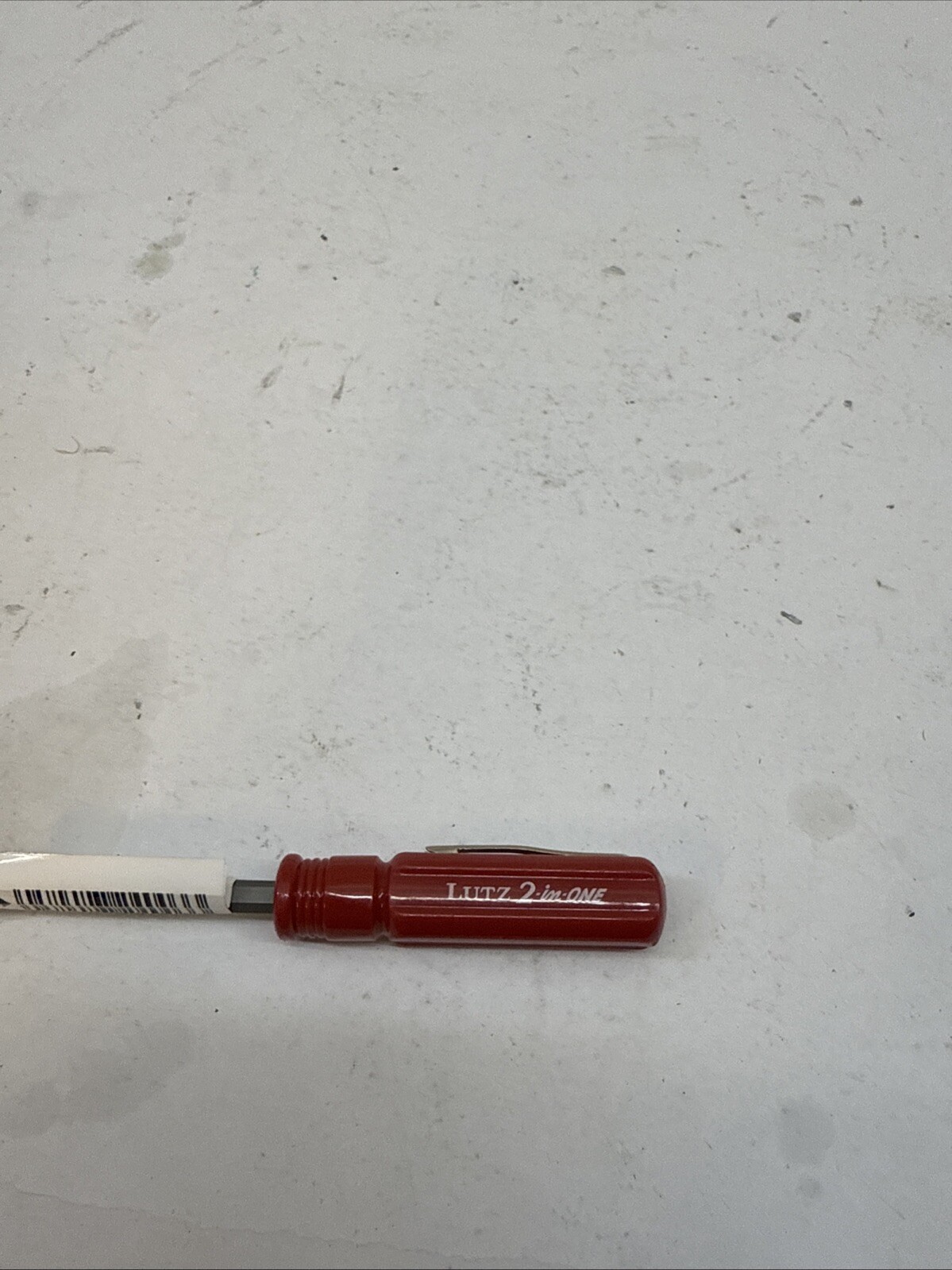 Lutz 2-in-One Red Screwdriver – Chrome Vanadium Steel Blade – 24002