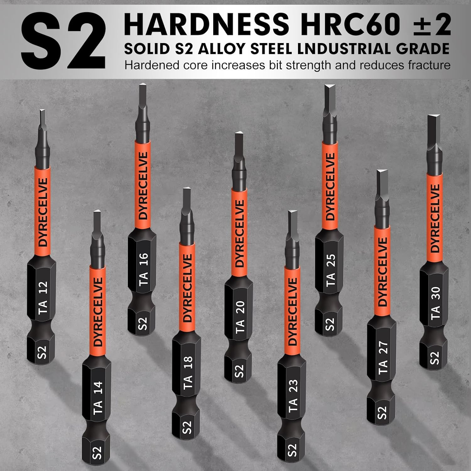 10-Pack Triangle Screwdriver Set – Premium S2 Steel Triangle Bit Set (2.56″ Long