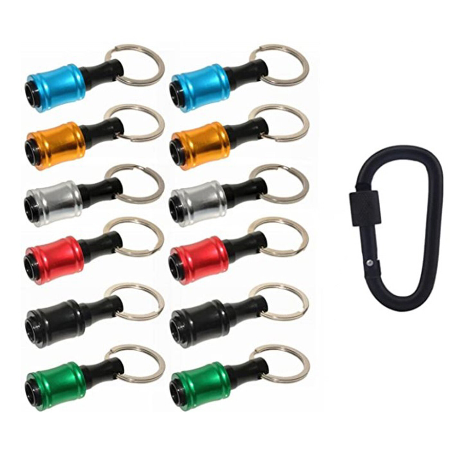 1/4″ Hex Shank Quick Release Keychain Screwdriver Drill Bit Holder Bit Set 24PCS