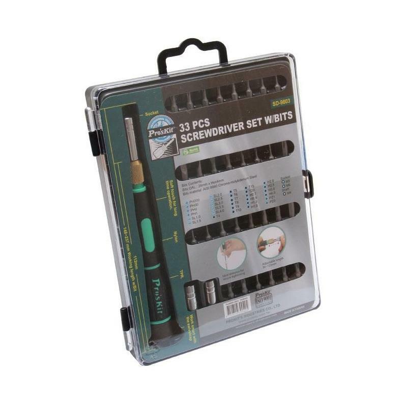 Pro’sKit 800-129 Screwdriver Bit Set 33-Piece