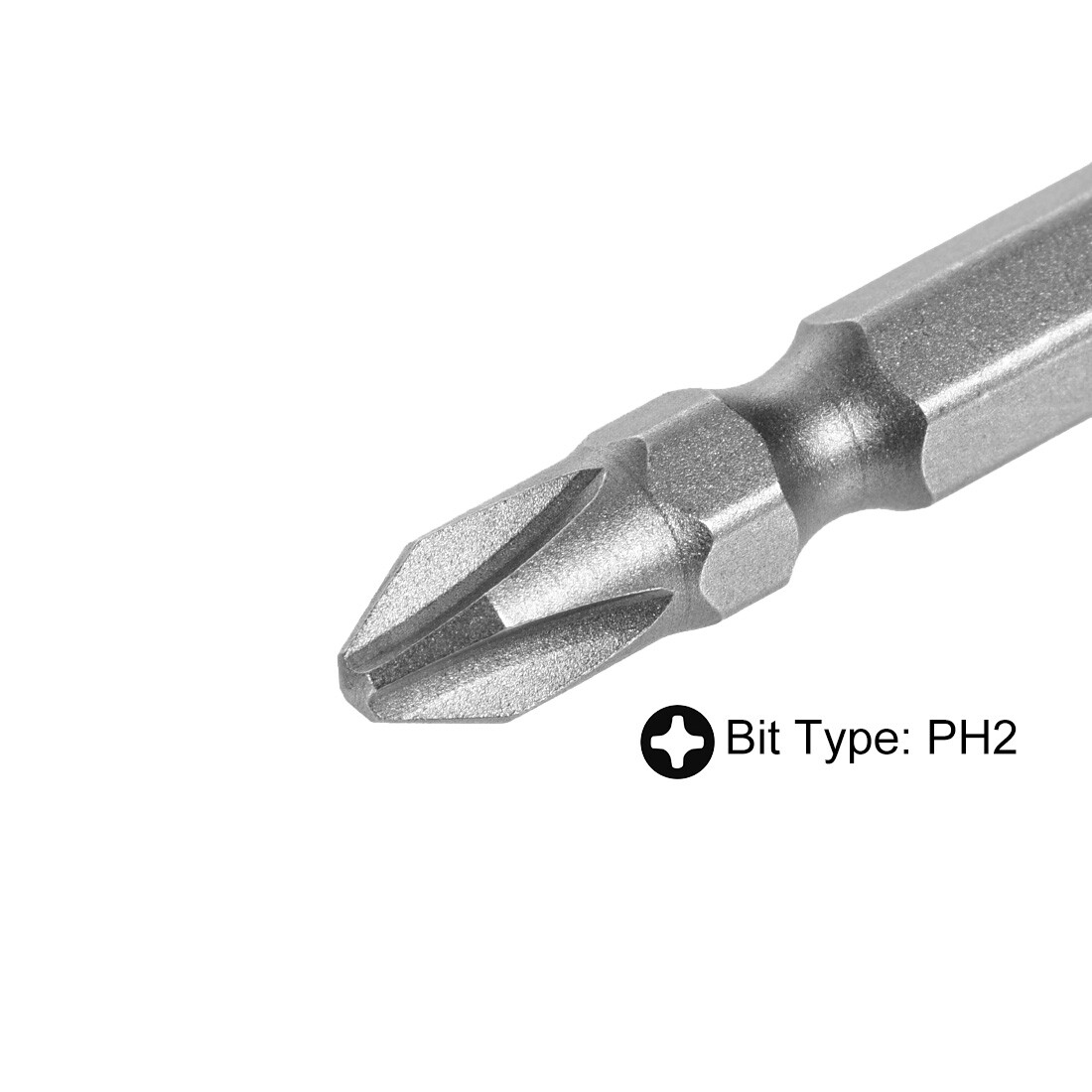 5pcs PH2/SL6 Magnetic Double End Screwdriver Bits 1/4 Inch Hex Shank 1.97 Inch