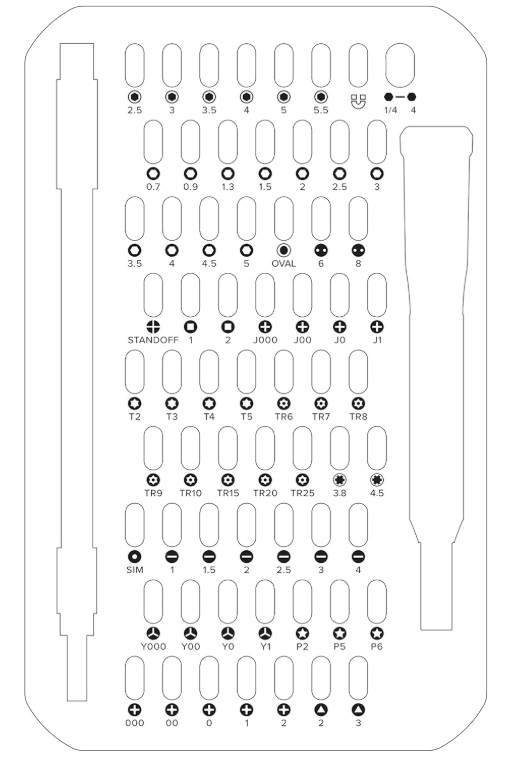 Driver Kit – 64 Precision Bit Set for Electronics Repair