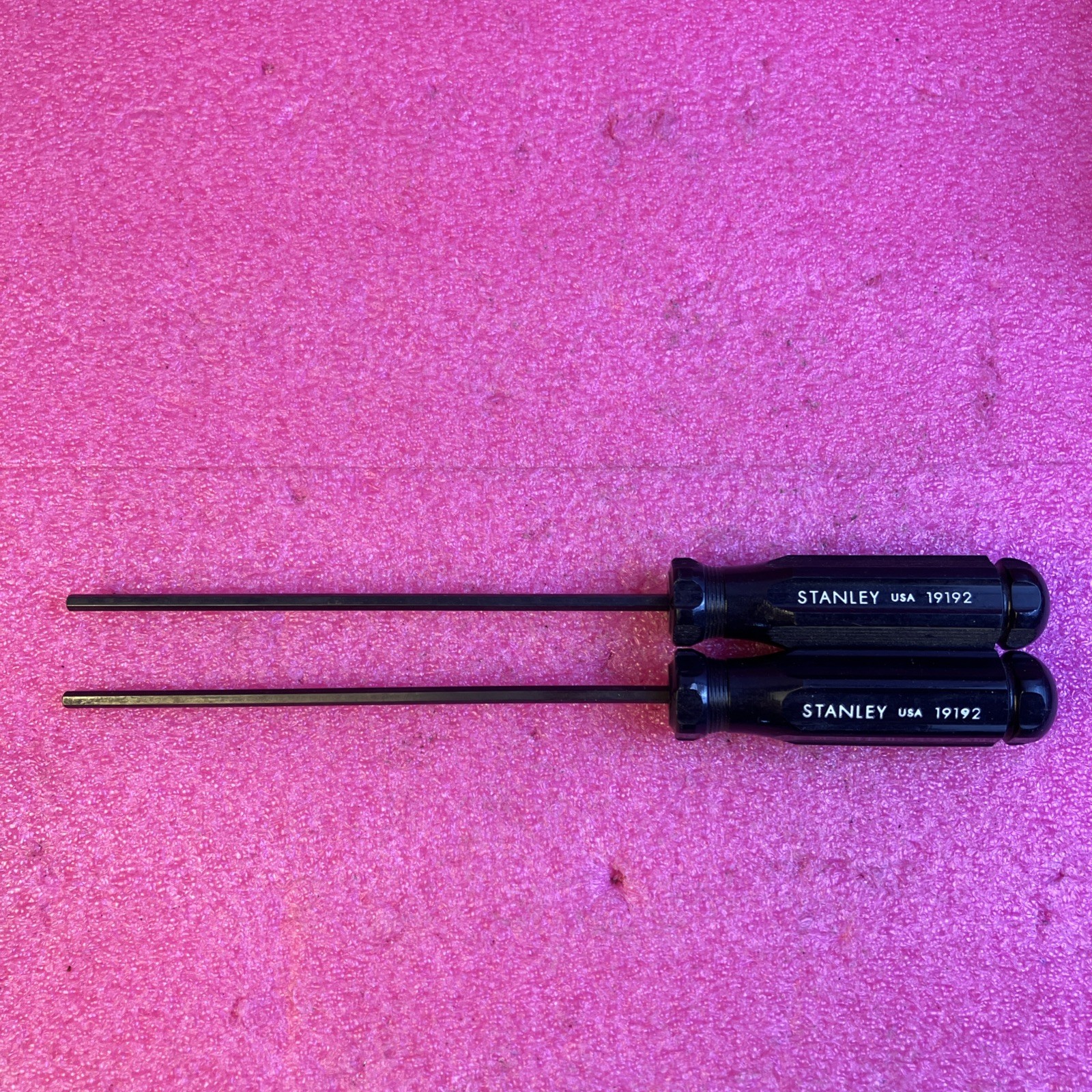 2pcs STANLEY 19192 5/32″ Hex Hole-In-Pin Allen Security Driver, Telephone, Cable