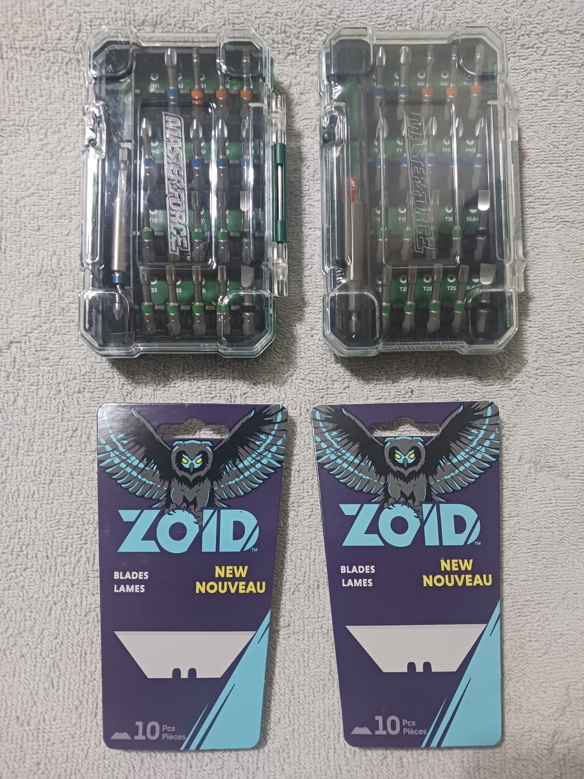 Masterforce 21-Piece Magnetic Bit Set 236-9200 + Zoid 10 Blades