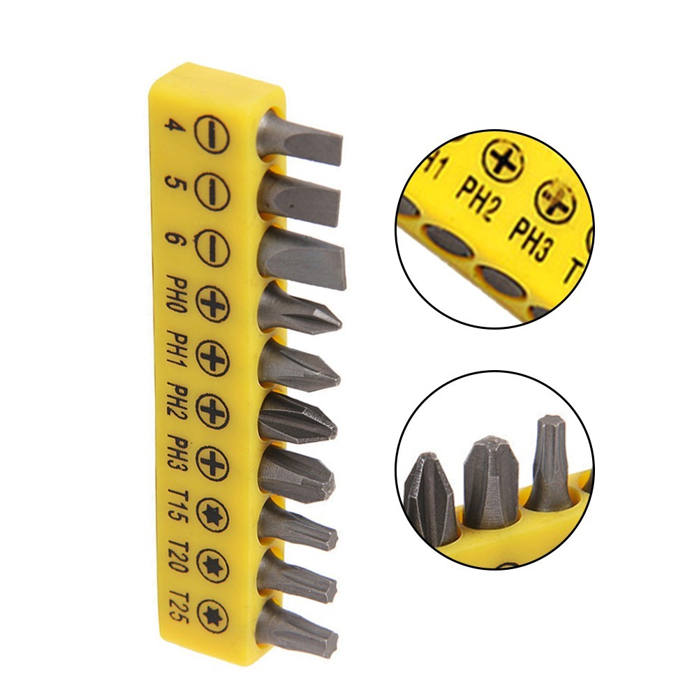 Woodworking Power Tool Set Including Magnetic Drill Bit and Connecting Rod