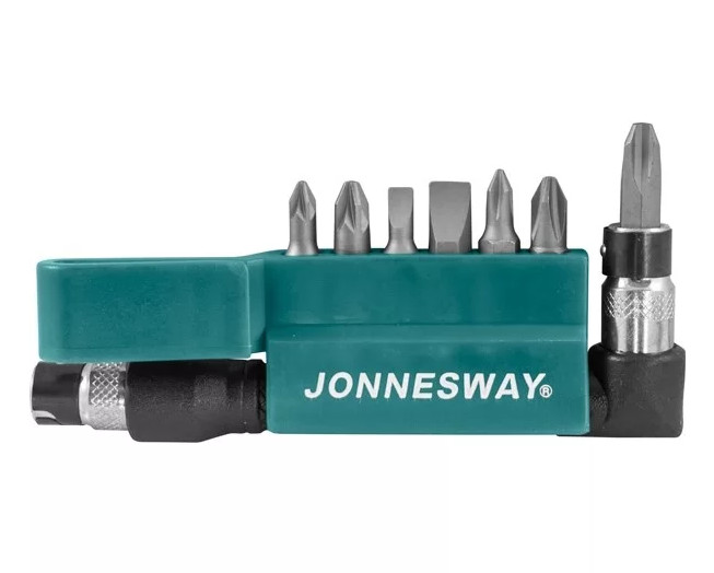 JONNESWAY 24 Pcs 1/4″ Dr Bit Set ( 8xPHILLIPS, SLOTTED, 8xHEXAGONAL & 8xTORX )