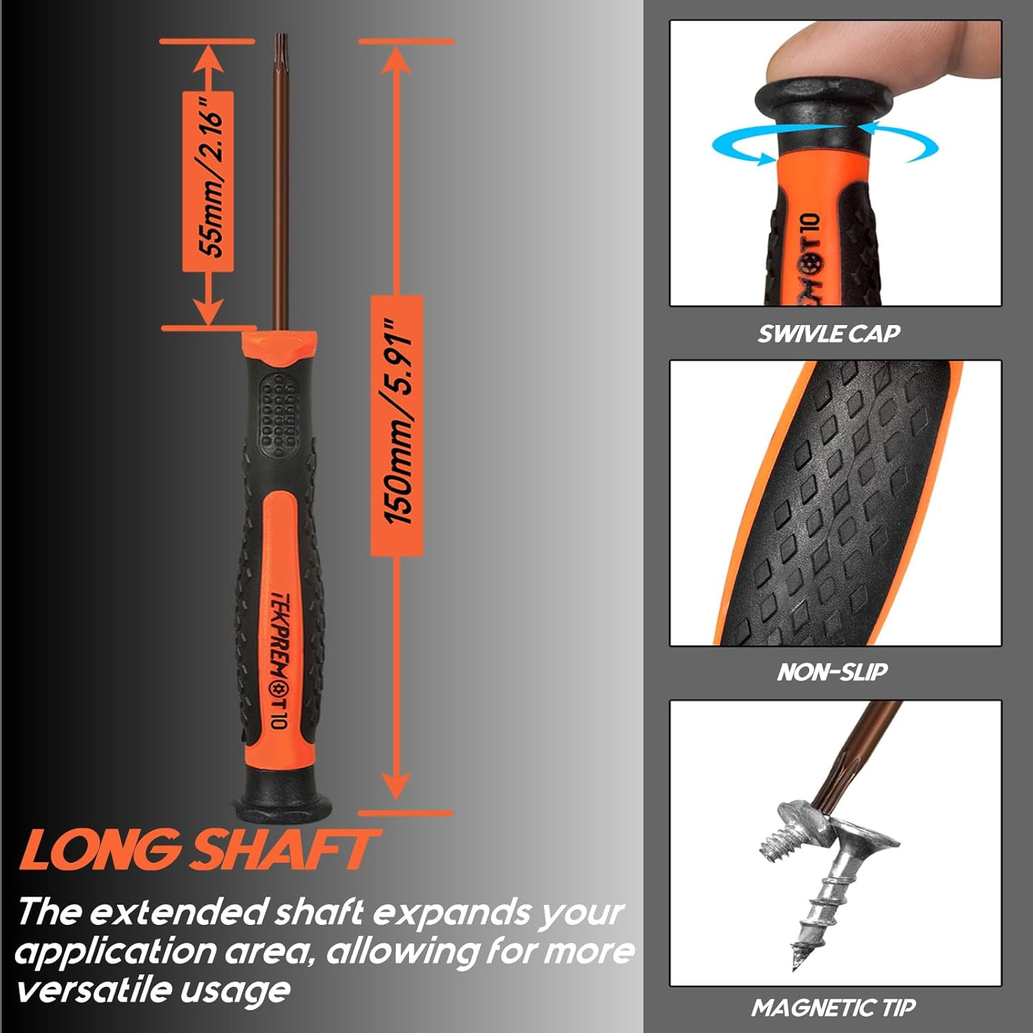 8 in 1 Small Torx Screwdriver Set with T3 T4 T5 T6 T7 T8 T9 T10 Torx Security Bi