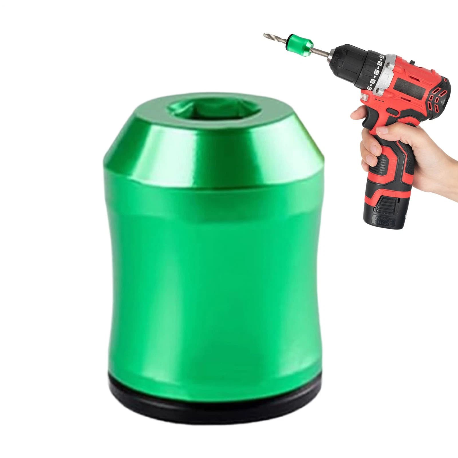 5x 1/4 Inch Hex Screwdriver Magnetic Ring Bit Grip for Drill Adapter Anti Drop