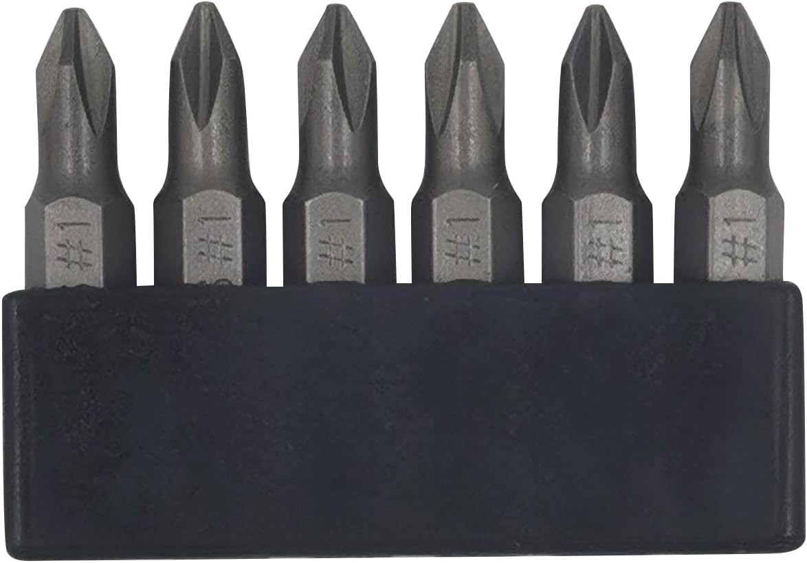 6Pcs 35Mm JIS Screwdriver Bit Set with Magnetic Tip, 1/4 Hex Shank, S2 Alloy Ste