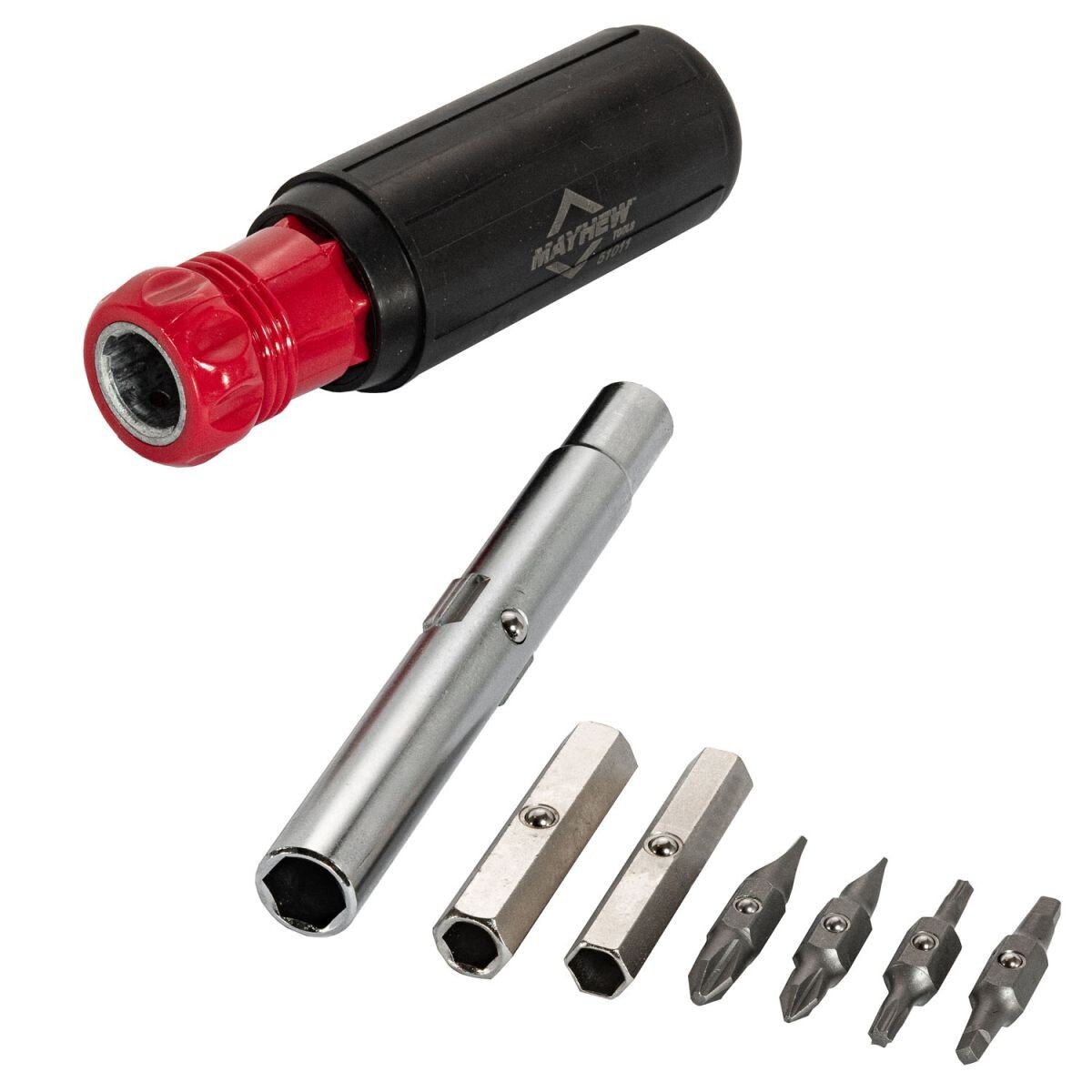 Mayhew 11-in-1 Multi-Bit Screwdriver Nutdriver 51011 like 32500 Red USA