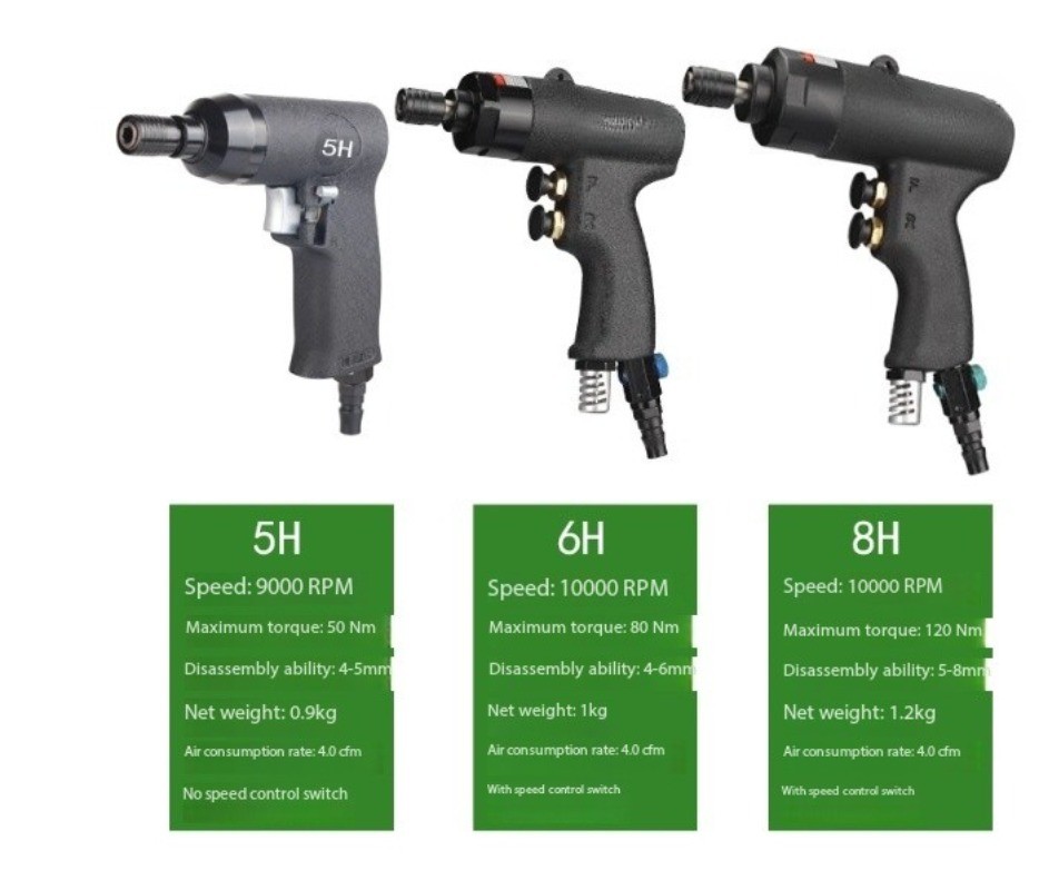 Pneumatic Screwdriver Industrial-Grade Gun-Type Woodworking Tool Screwdriver Bit