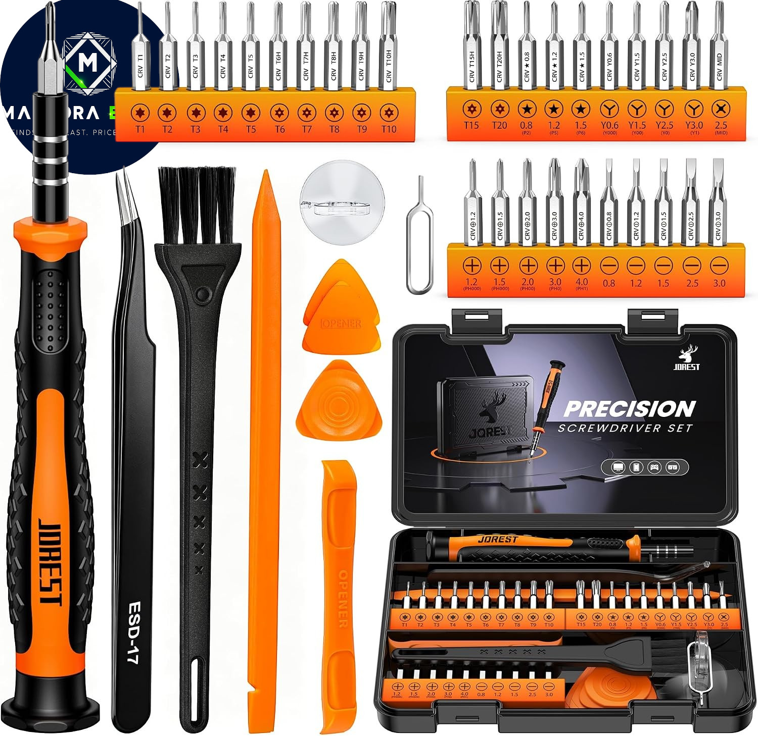 40Pc Tool Precision Screwdriver Set Torx Triwing Repair Kit for Phones Laptop PC