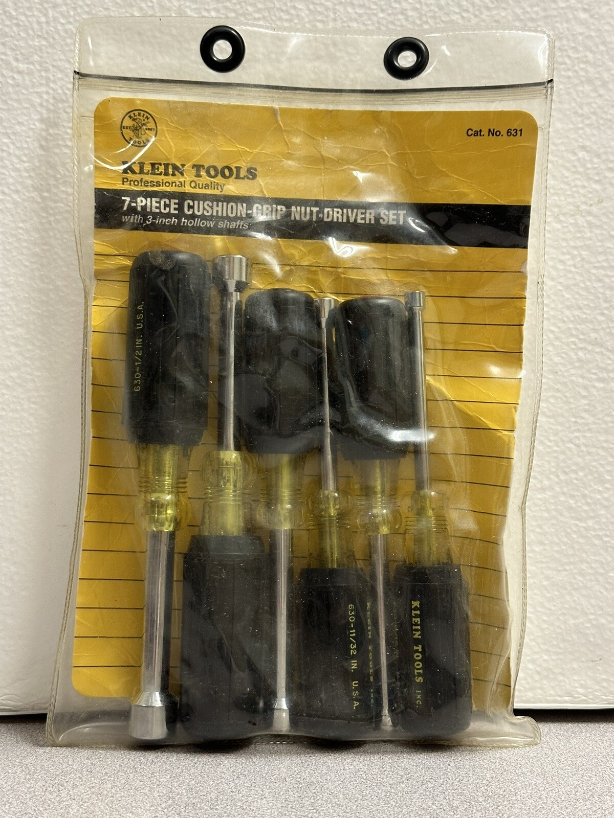Klein Tools 631 3” Nut Driver Set Shaft – 7 Pcs