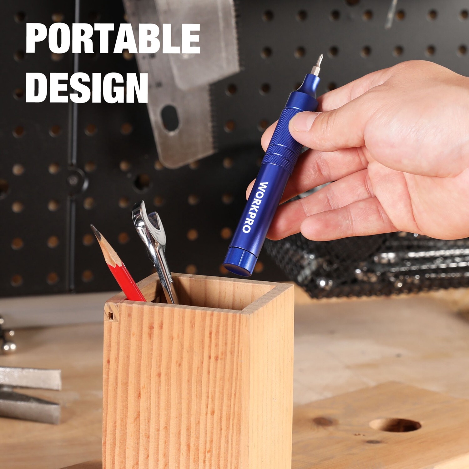 WORKPRO 24-in-1 Precision Screwdriver Multi-Bit Screwdriver W/S2 Steel Bits Blue