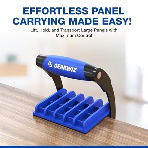 Heavy-Duty Panel Carrier Tool for Plywood & Drywall – One-Handed Grip, 100 lbs C