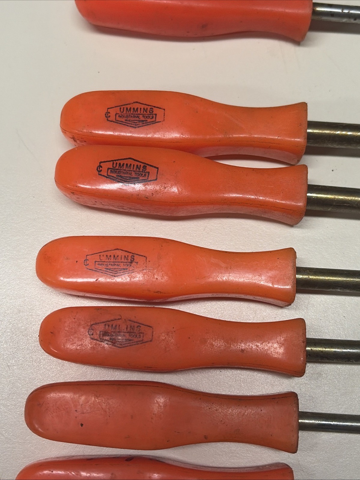 Lot Of 13 Cummins Pro Industrial Nut Drivers Tools SAE Metric Orange #9C