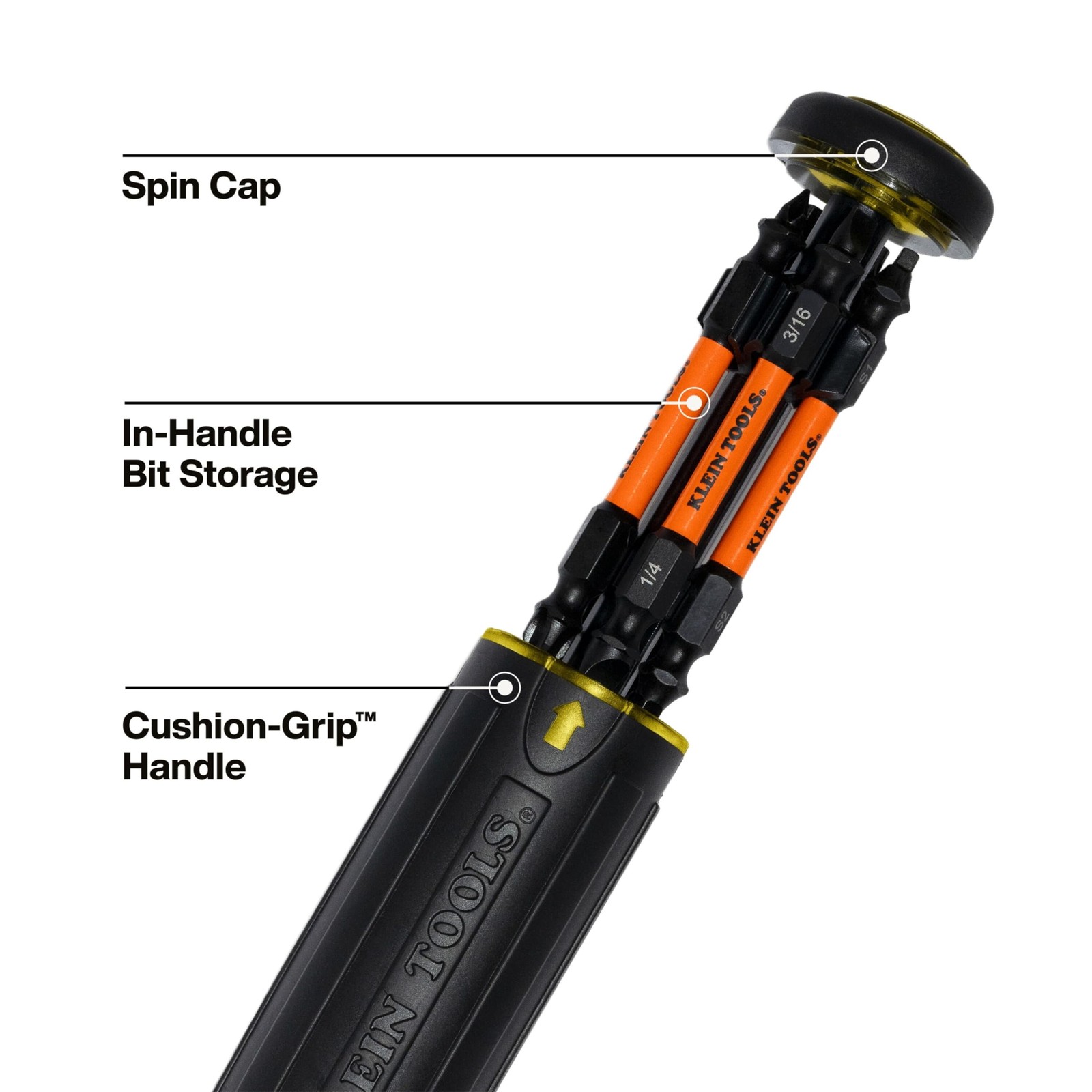 Klein Tools 32315HD 15-in-1 Multi-Bit Ratcheting Screwdriver, 15-in-1, Black