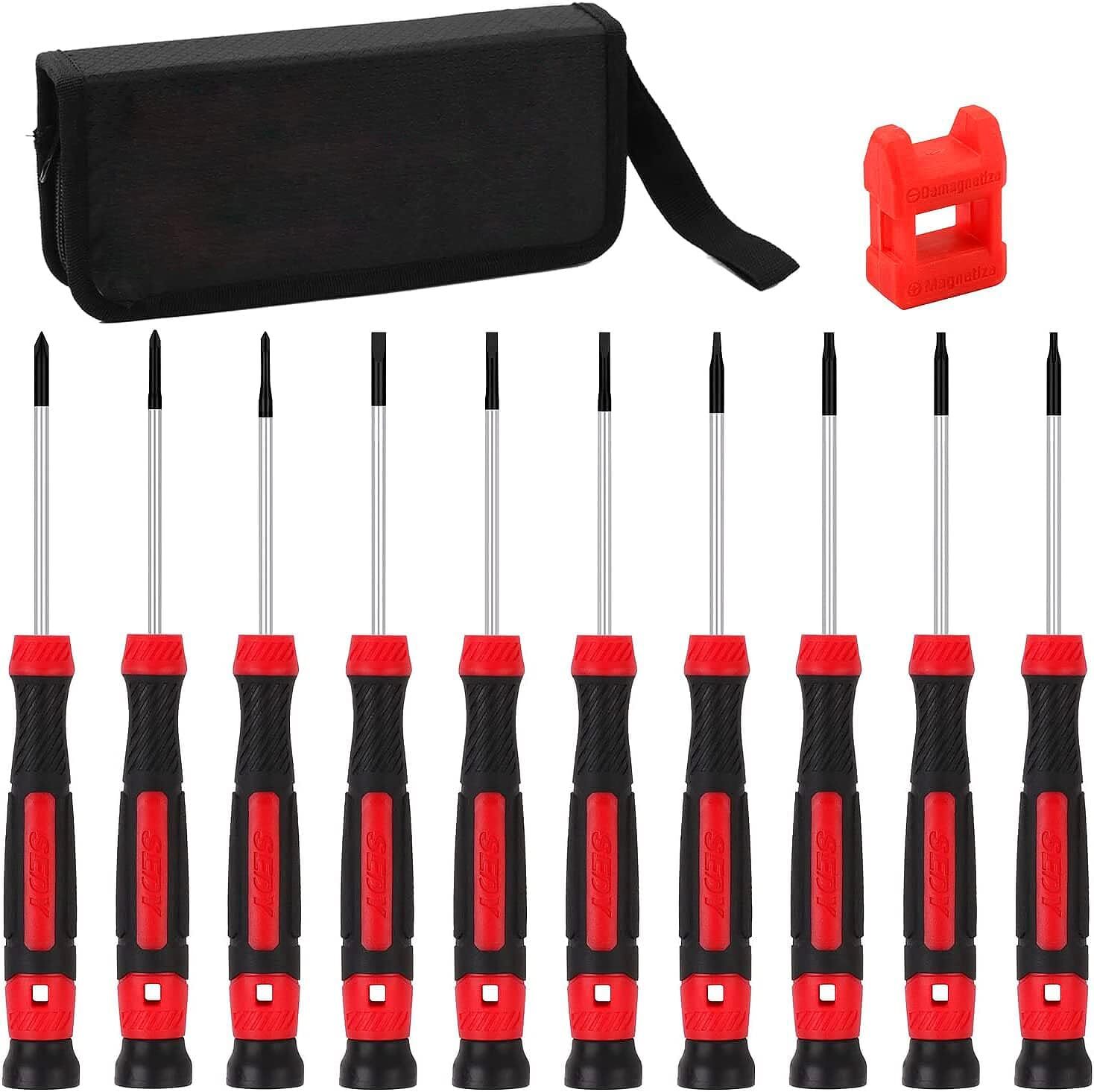 11-Piece Precision Screwdriver Set – Magnetic Mini Screwdrivers for Eyeglasses,