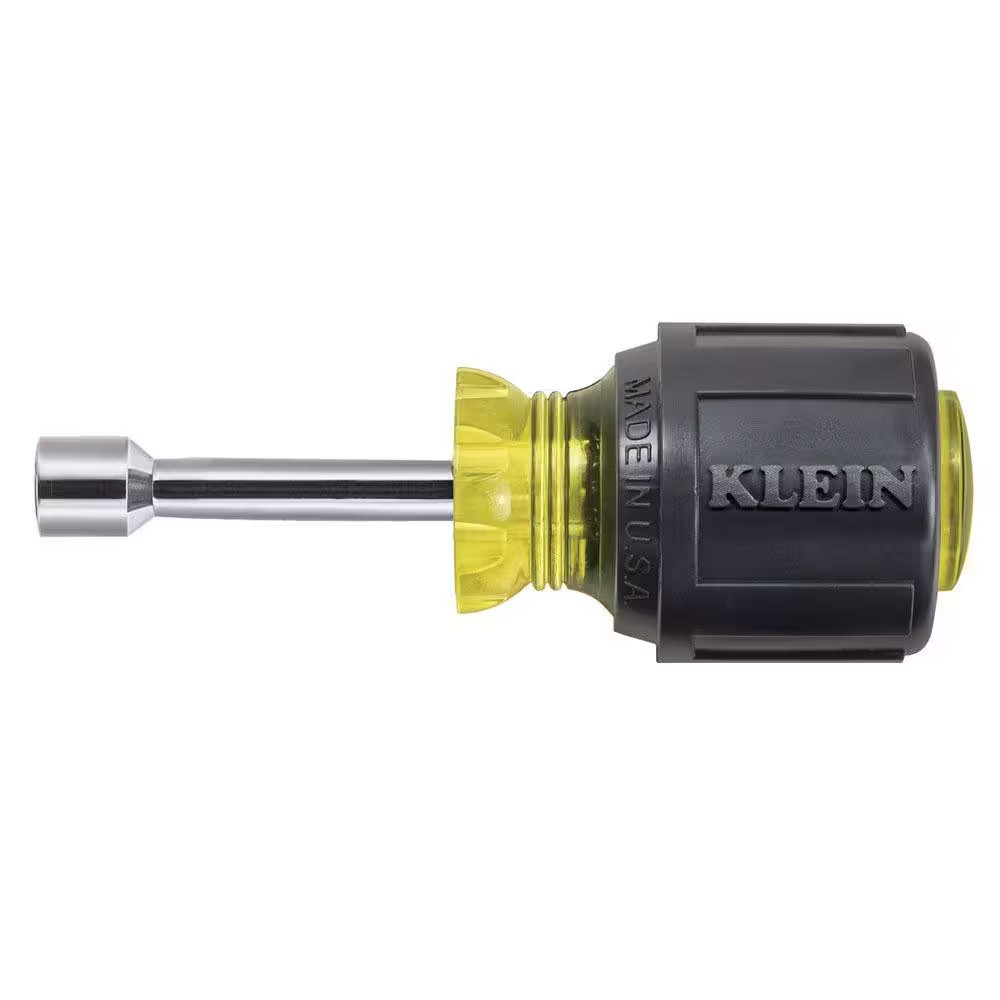 5/16 In. Stubby Nut Driver with 1-1/2 In. Hollow Shaft- Cushion Grip Handle