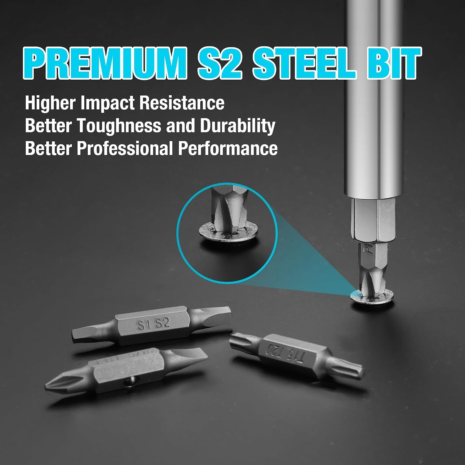 Screwdriver, Multi Bit 11-in-1 Screw Driver & Nut Driver Set, Premium S2 Steel