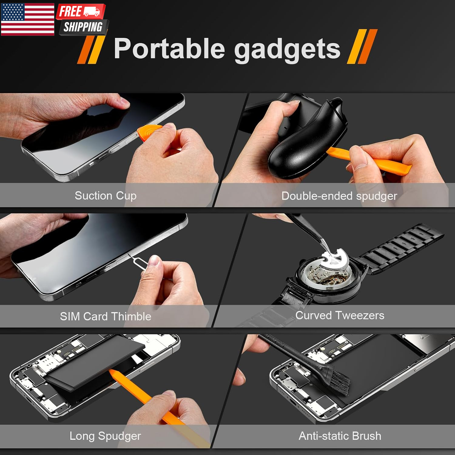 40Pcs Small Precision Screwdriver Set S2 Steel Magnetic Screwdriver Set with Tor