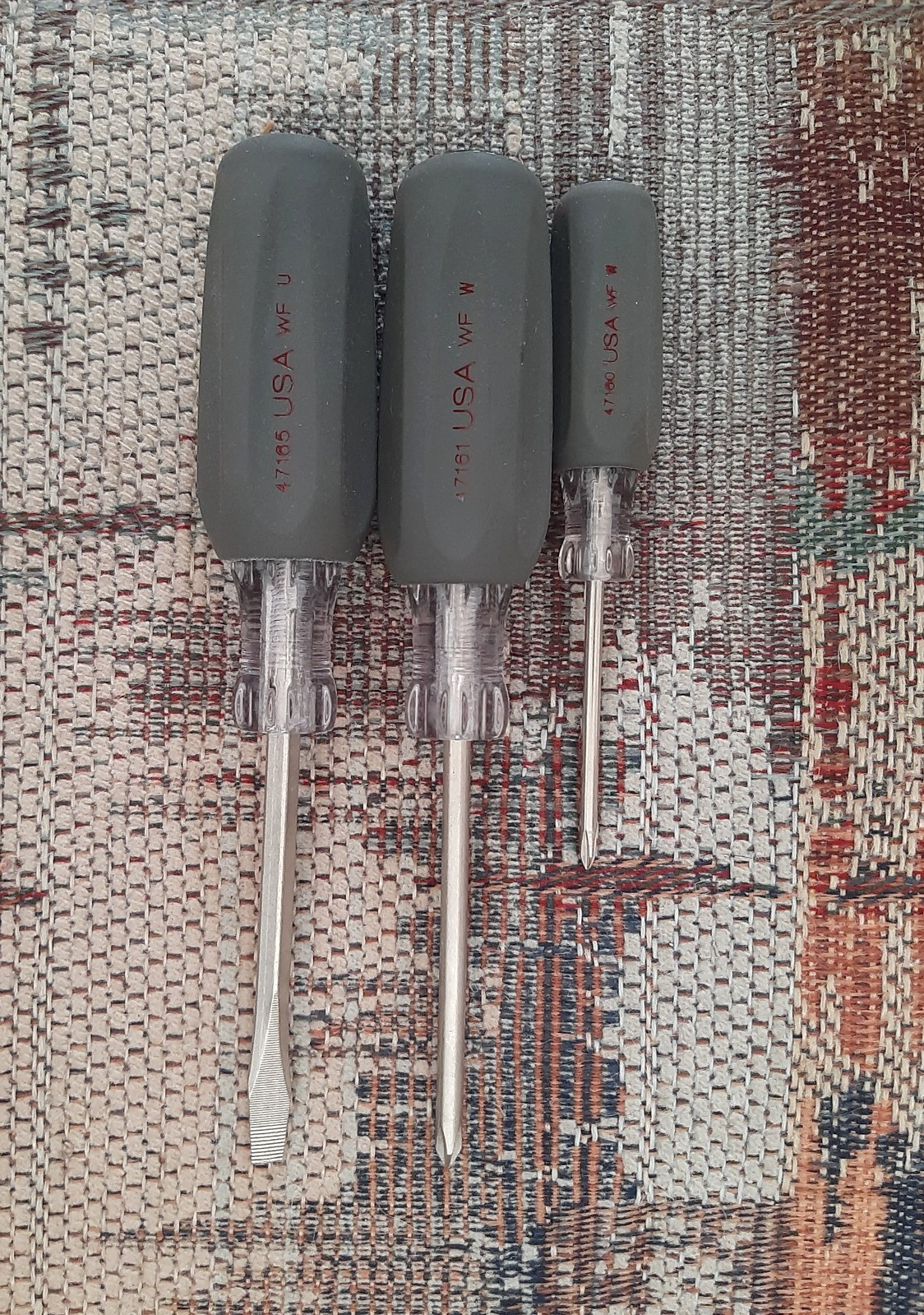 Craftsman 3 Piece Cushion Grip Screwdrivers Phillips And Slotted Made In USA