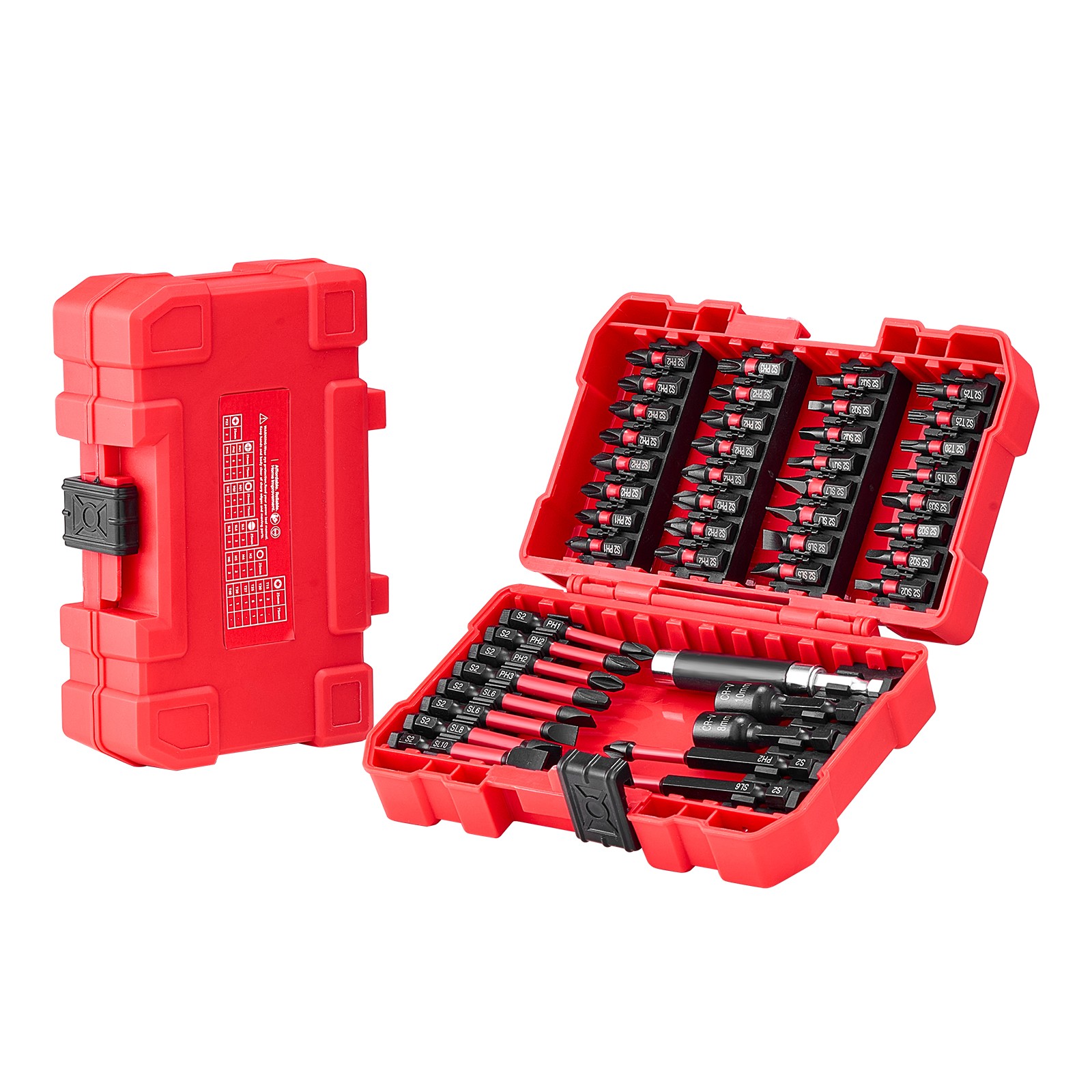 Screwdriver Bit Set 101-Piece Magnetic Bits Blackened Finish with Storage Case