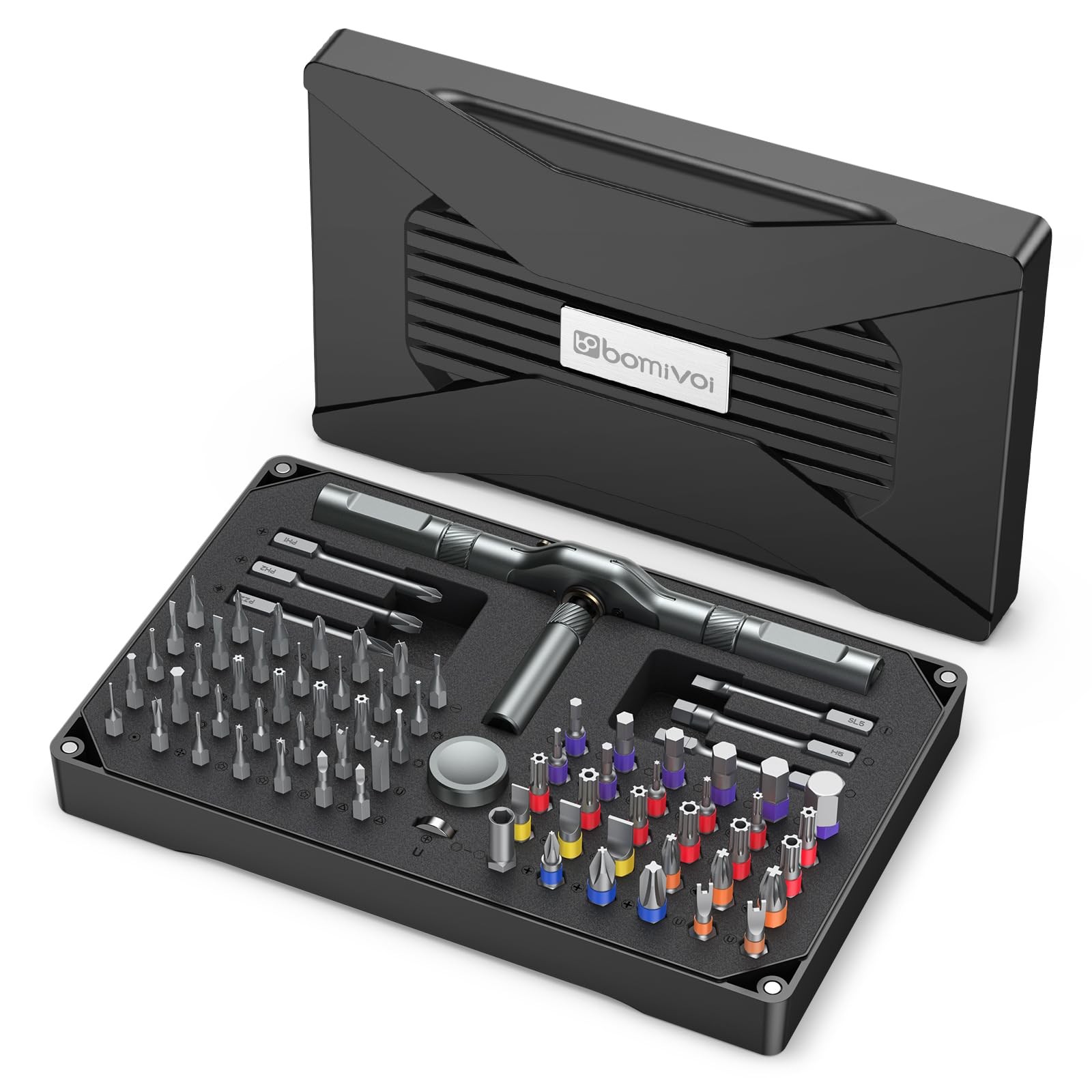 74-in-1 Magnetic Screwdriver Set Multi-Bit Ratchet Repair Tool Kit for DIY