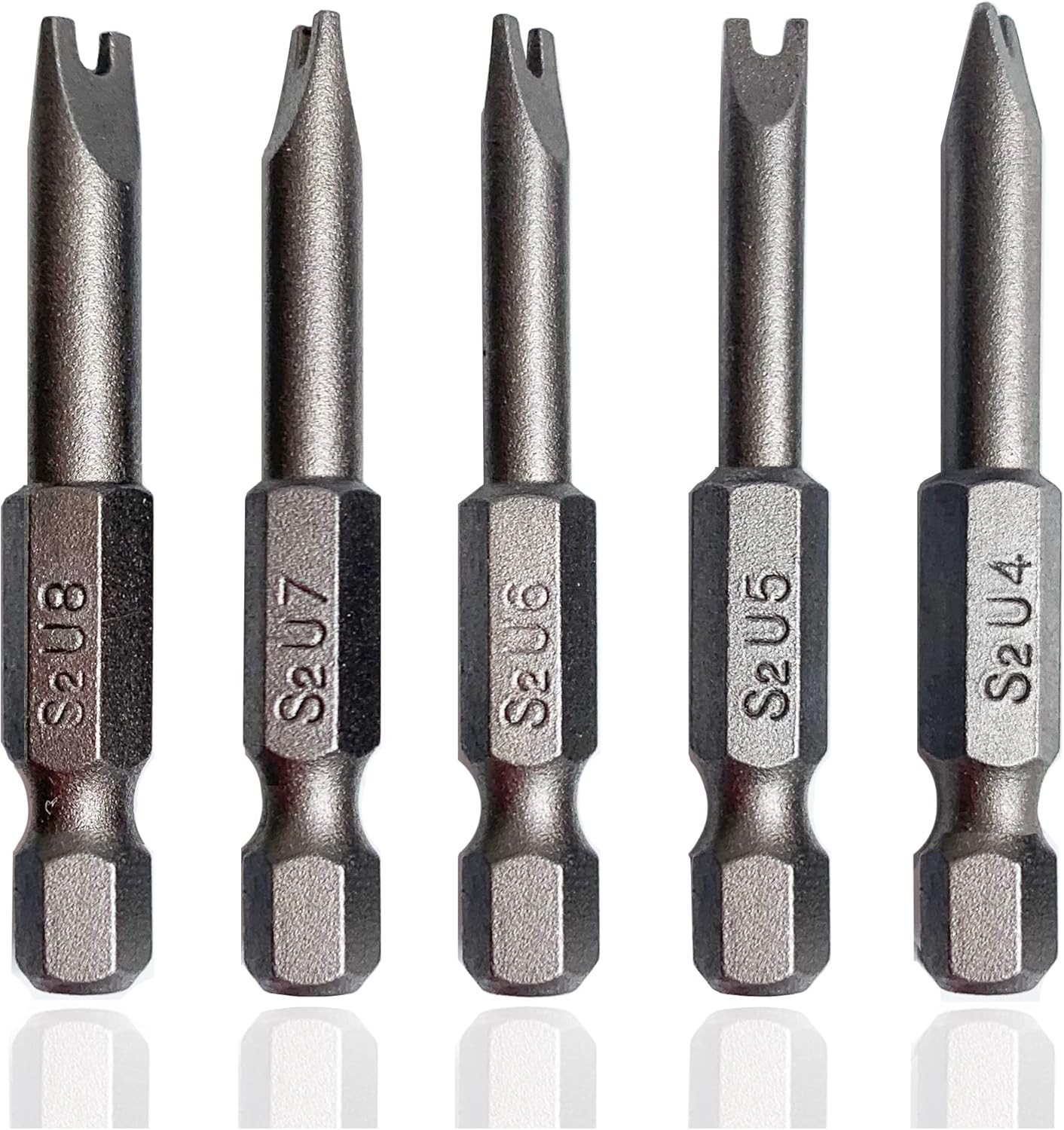 Spanner Screwdriver Bits 5In1 Set U4 U5 U6 U7 U8, 5PCS U-Shaped Screwdriver Bit
