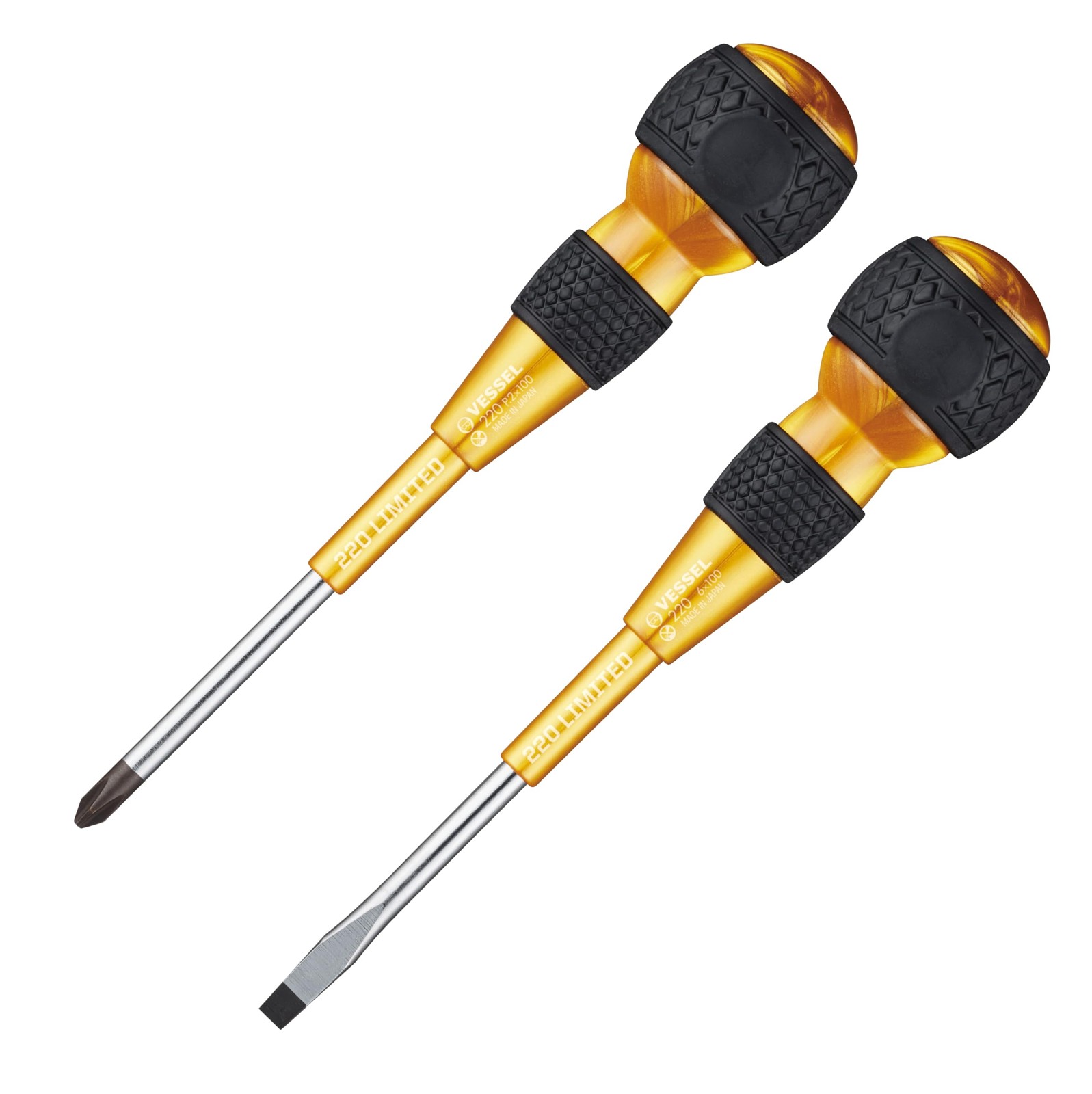 Gold Screwdriver with Cushion Grip 3.9 inch Shaft Length for Home Improvement