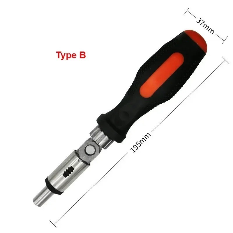 Multi-function Ratchet Screwdriver Angle Variable 0-180 Degrees Can Be Turned
