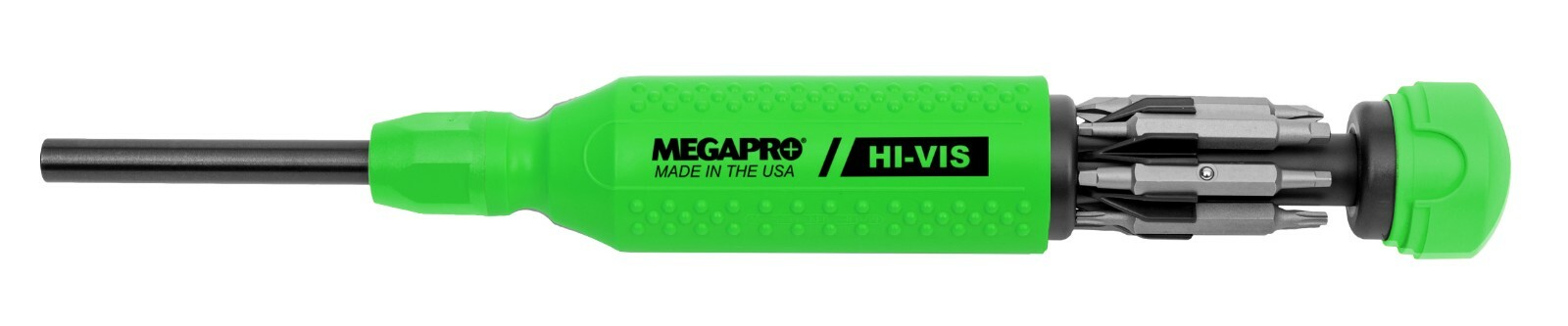 Megapro Hi Vis Original Multi Bit Screwdriver 15 in 1 High Visibility Green USA