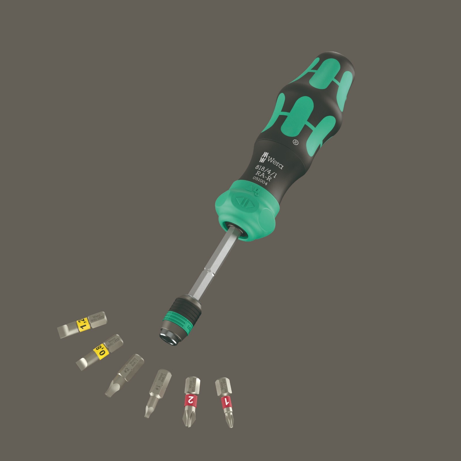 Wera Kraftform Kompakt 26 RA-R Ratcheting Screwdriver Set With Pouch 05051516001