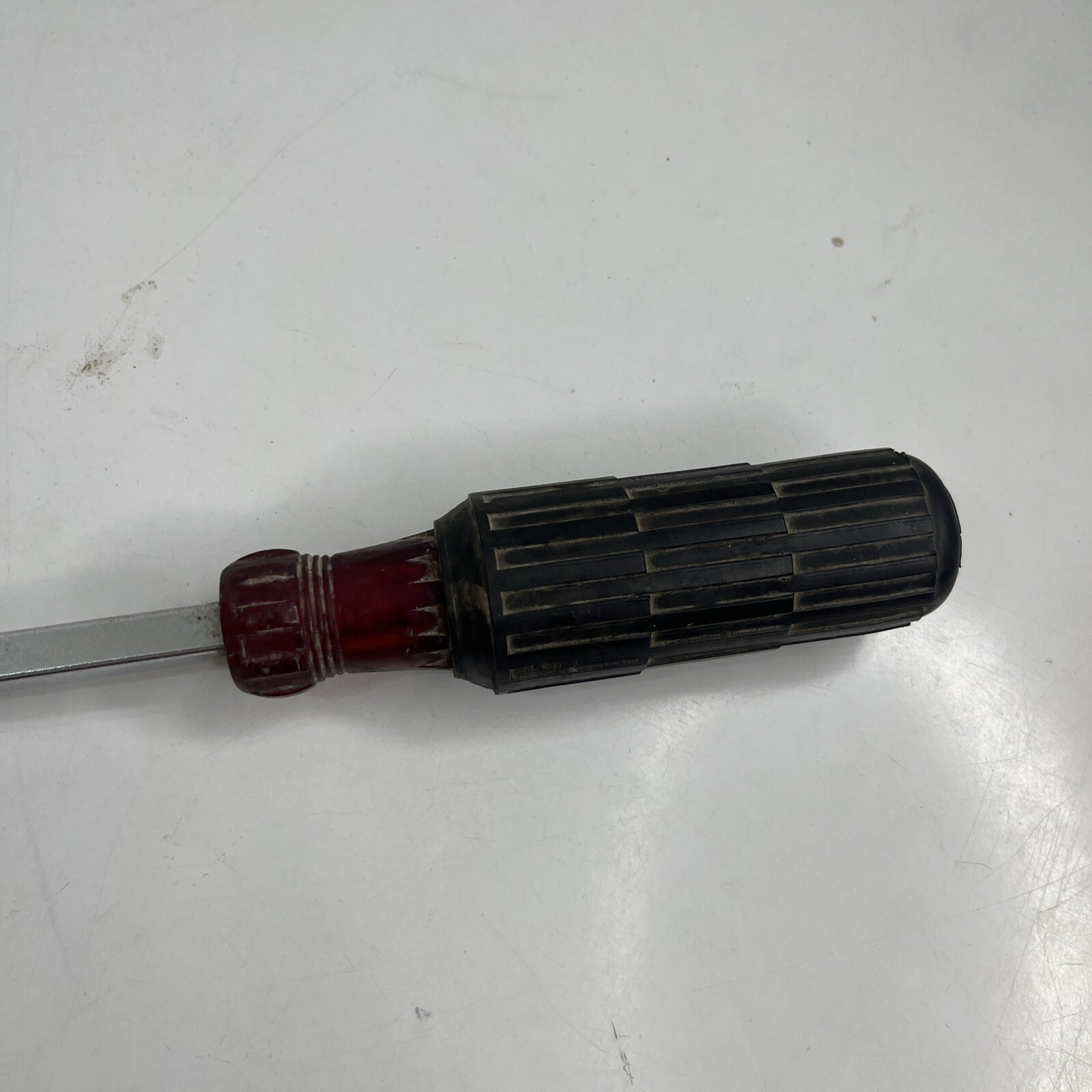 Crescent 2143-8 Round Shank Screwdriver, 8” Long 3/8″ Flat Tip, Cushion Grip USA