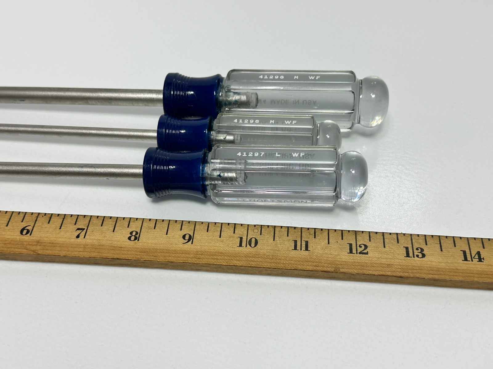 🇺🇸 NEW Craftsman Tools USA WF 3pc Phillips Screwdriver Set Lot, #2 #3 #4 (NOS)