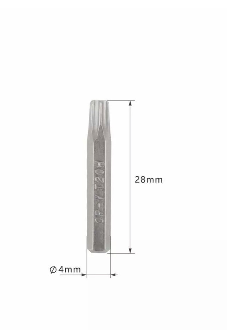 10Pcs Torx Bit Driver Set CR-V Security Torx T3 T4 T5 T6 T7 T8 TR9 T10 T15H T20