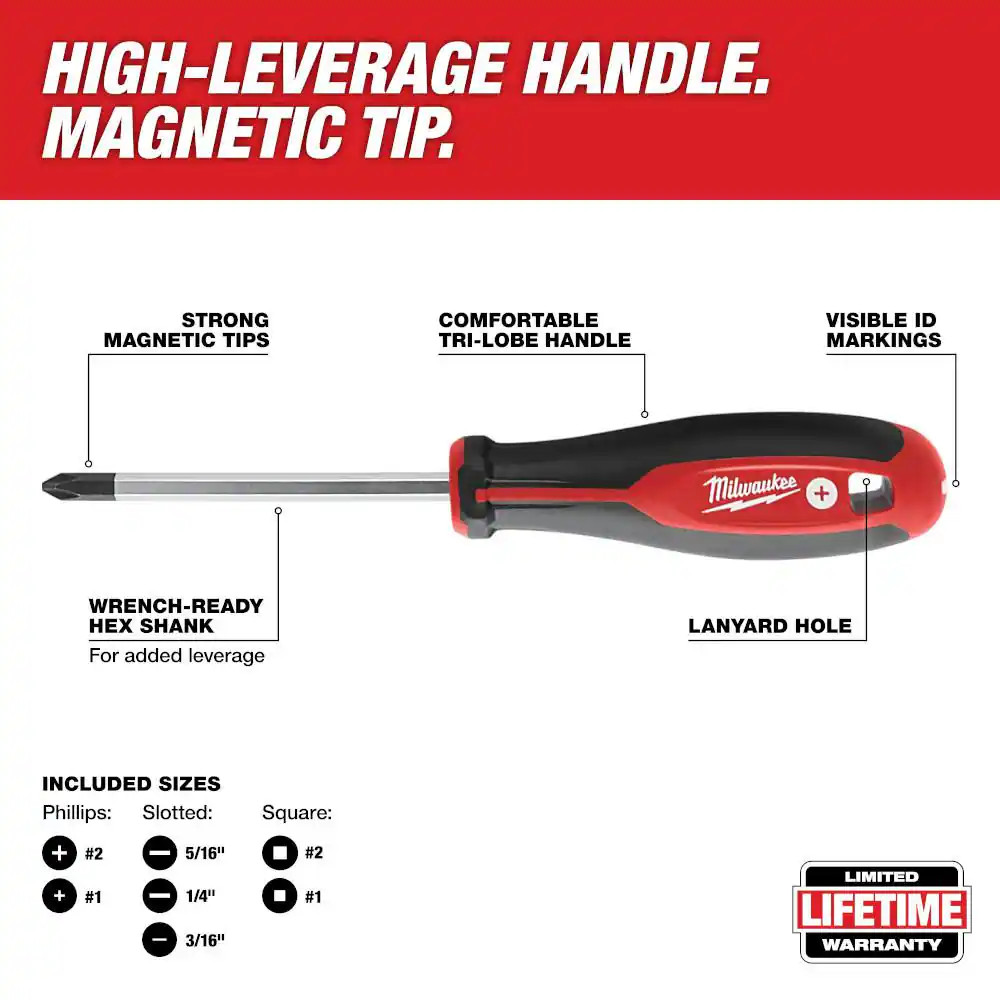 Combination Screwdriver Set (10-Piece)