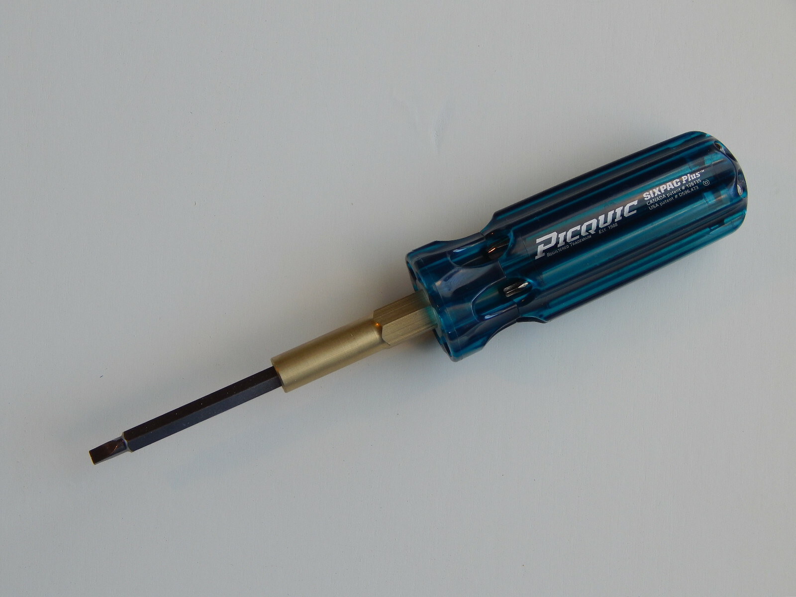 PICQUIC SIXPAC Plus Screwdriver Multi Bit w/ 7 Hex Bits – “Aquamarine”