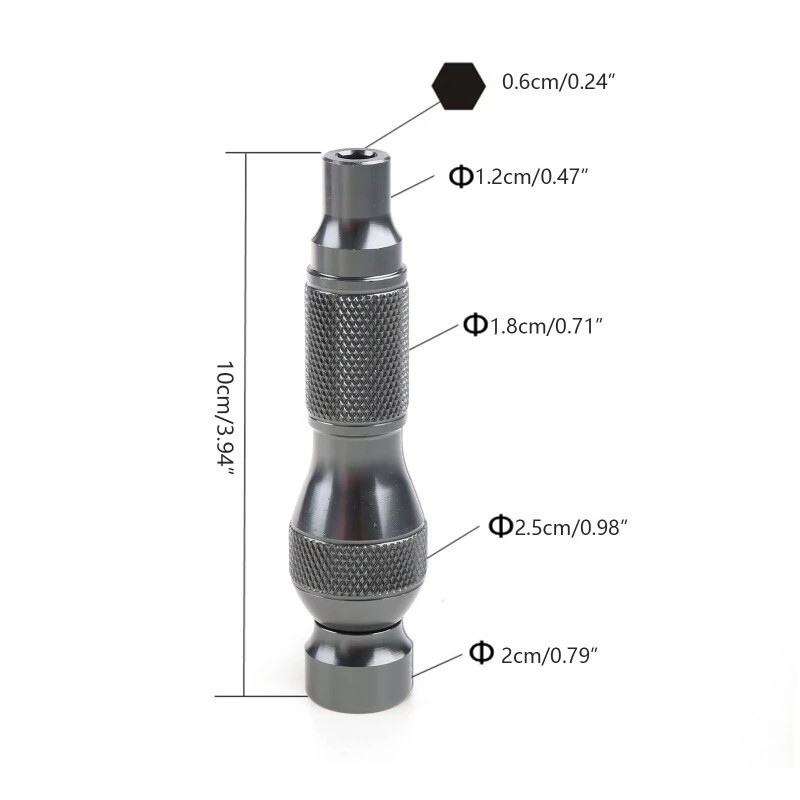 1/4” inch Metal Handle Magnetic Bit Holder Screwdriver Nutdriver 6.35mm