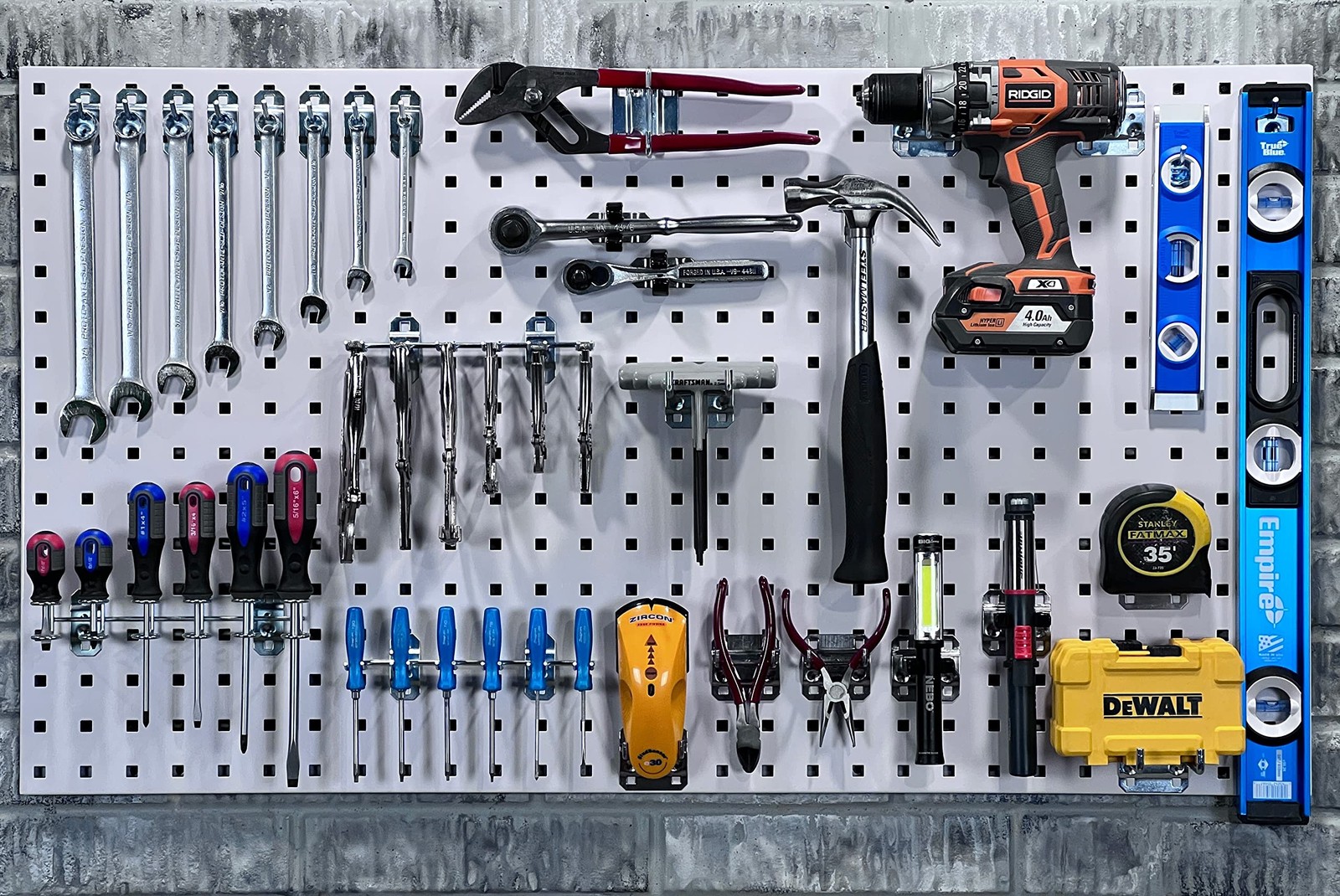 30PCS Steel Hook Zinc Plated Heavy Duty Pegboard Garage Organizer Lochook Black