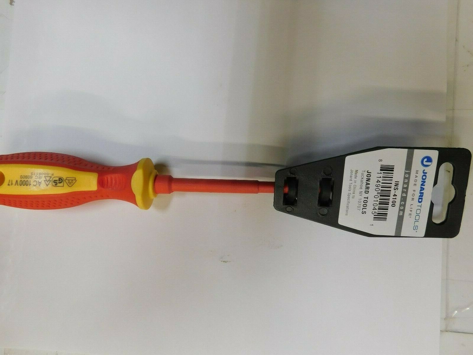 JONARD TOOLS INS-4100 Insulated Screwdriver Slotted 5/32″ 4″