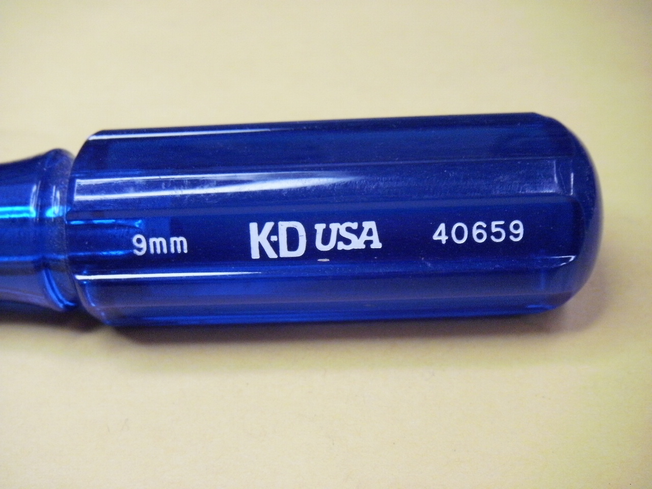 KD Tools 40659 Blue Handle 9mm Hex Nut Driver 2-3/4″ Shaft Length
