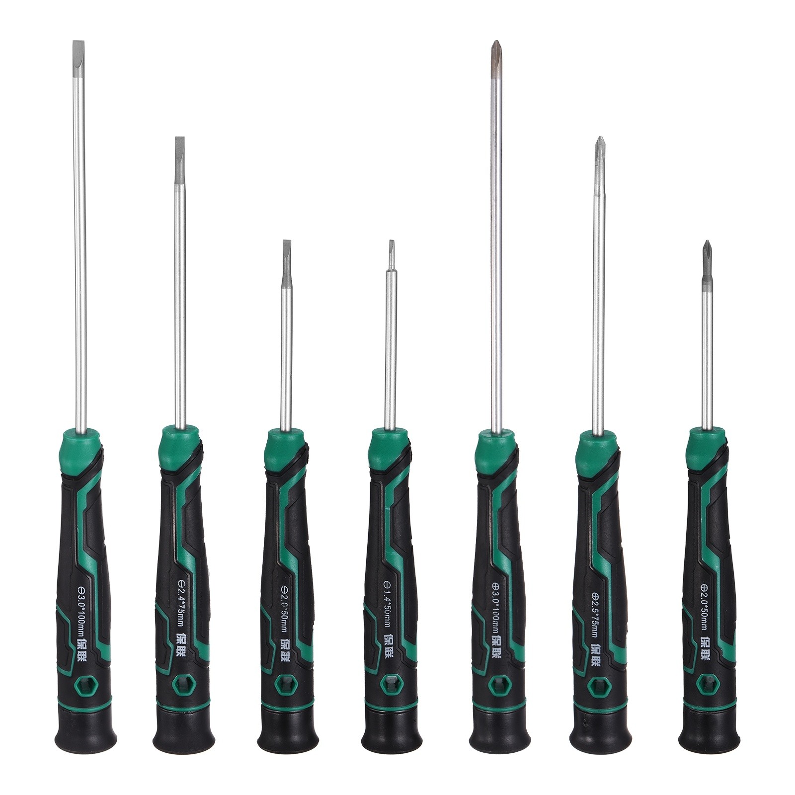 7pcs Small Phillips and Slotted Screwdriver Set Magnetic Screwdrivers S2 Steel
