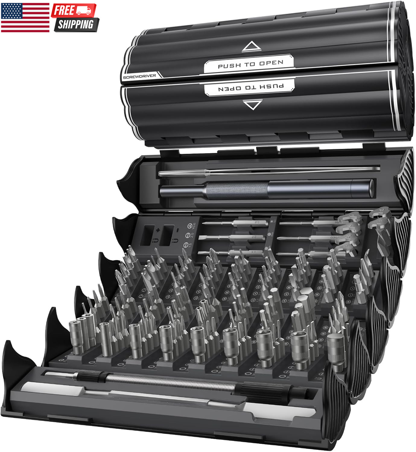 128-In-1 Precision Screwdriver Set, Professional Magnetic Mini Repair Tool Kit f