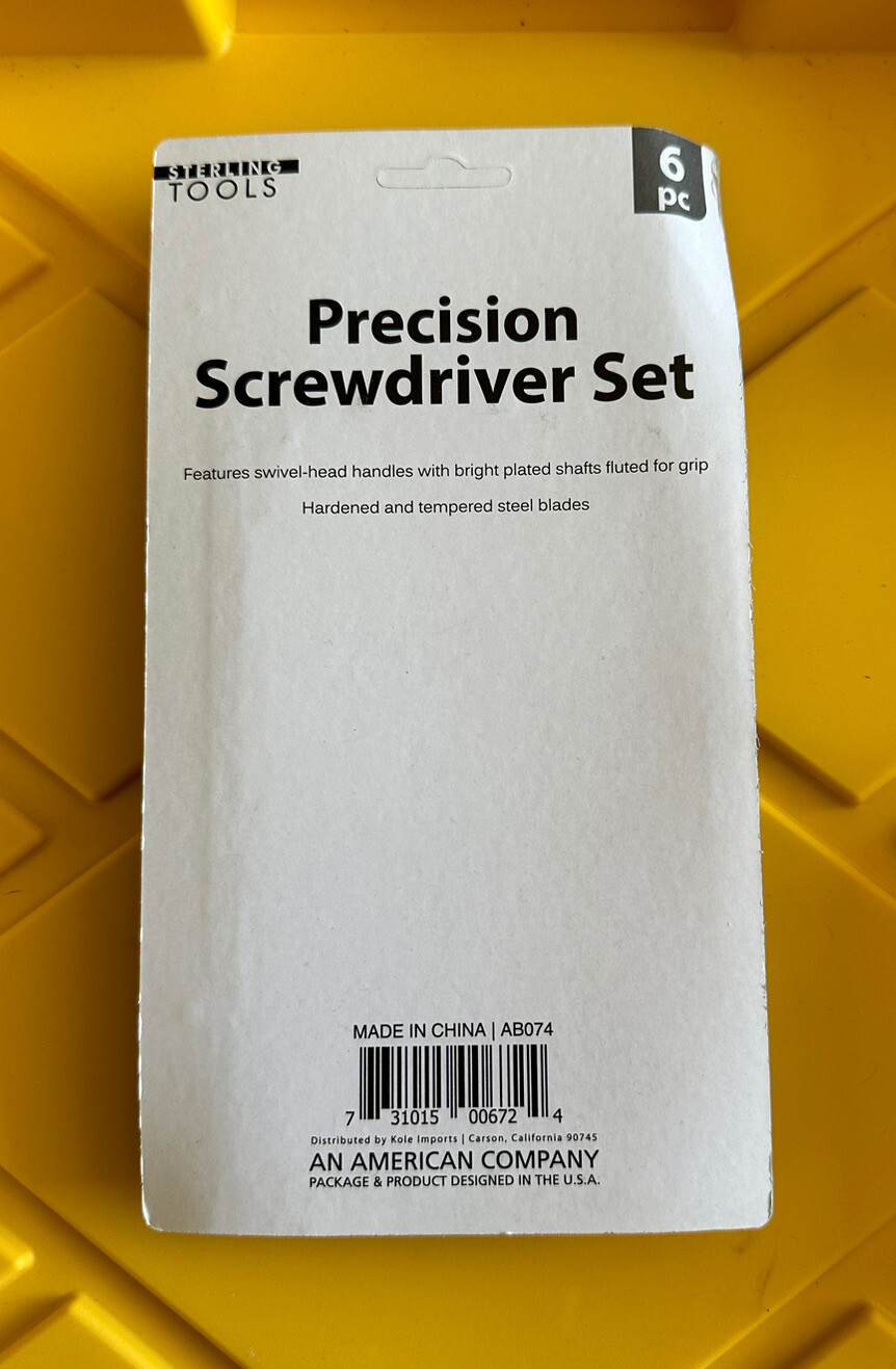 Sterling Tools Precision Mini Screwdriver Set – 6 Pc – AB074 (Watches, Glasses)